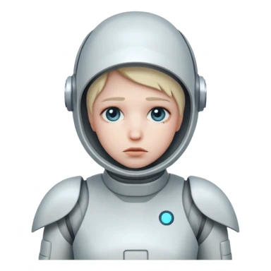 person trapped in algorism with sad face sticker