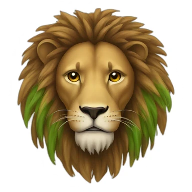 À rasta lion sticker
