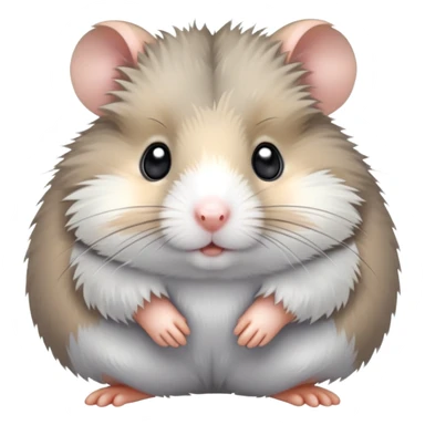 Grey hamster sticker
