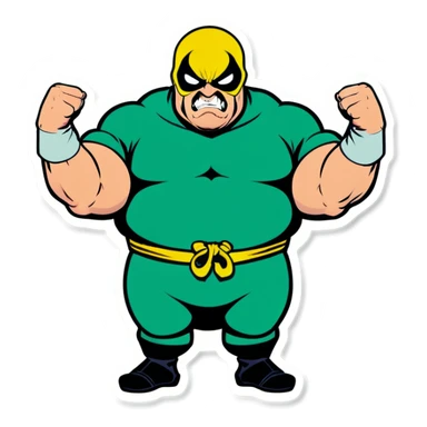 Iron fist with fat arms sticker