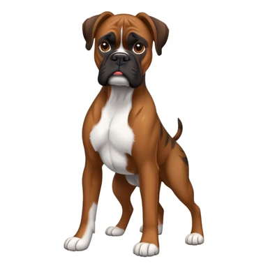 Brindle boxer sticker