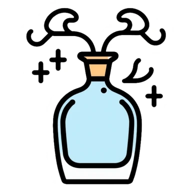 fragrance or perfume with aroma waves sticker