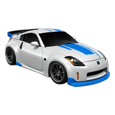 350z drift tuning blue sticker