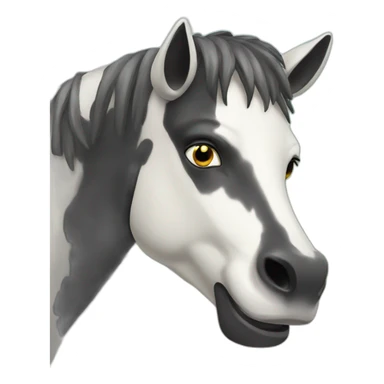 Cheval vache sticker
