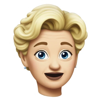 Ursula von der Leyenl photorealistic shrugs sticker