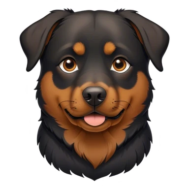 Black shepherd Rottweiler mix sticker
