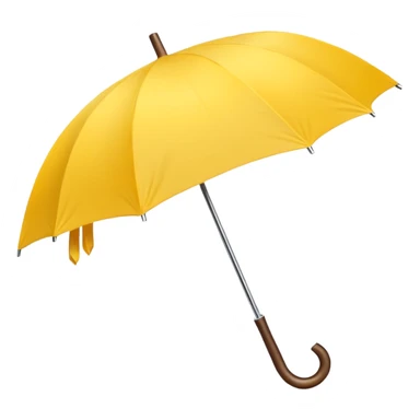 Yellow umbrella sticker