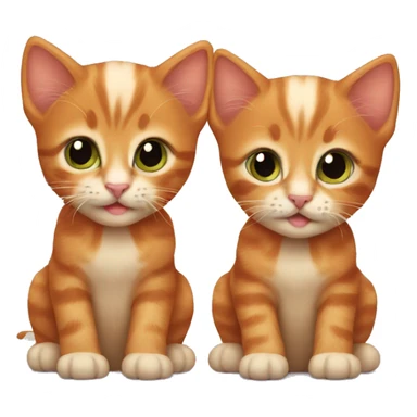Two ginger kittens sticker