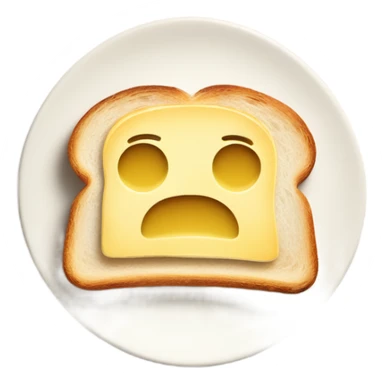 Sourdough toast with butter and salt sticker