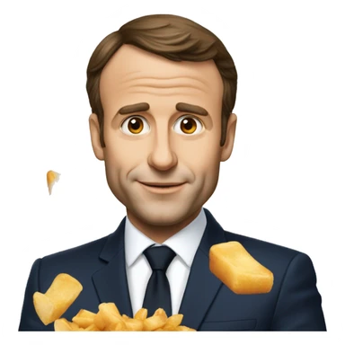 Macron qui serre la main a Poutine sticker