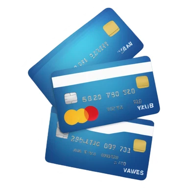 stack of credit cards sticker