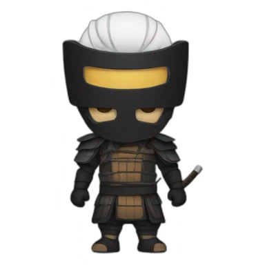 Ronin wearing a mask sticker