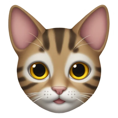 tabby cat with boo sticker