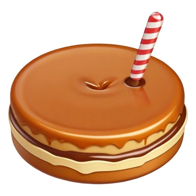 Dalgona candy circle  sticker