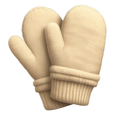 warm beige mittens sticker