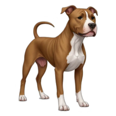 Dog-american-pit-bull-terrier-full-body sticker