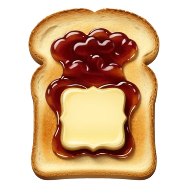 Toast with Butter and Jam
 sticker