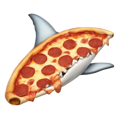 shark pizza sticker