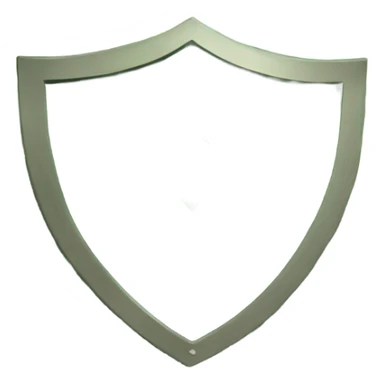 Create an emoji of a green scalloped shield that has check mark in the center sticker