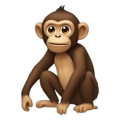 Monkey doing 🤷🏽‍♂️ sticker