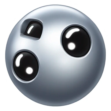 Metal cute black eyes Kirby ball driving on 4 car wheels sticker