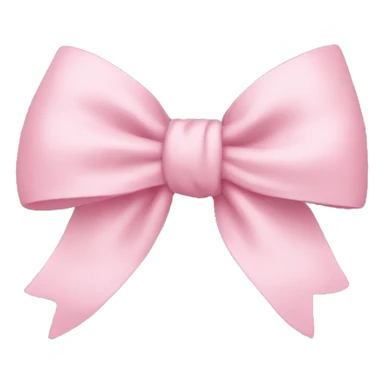 light pink bow on light pink bow sticker