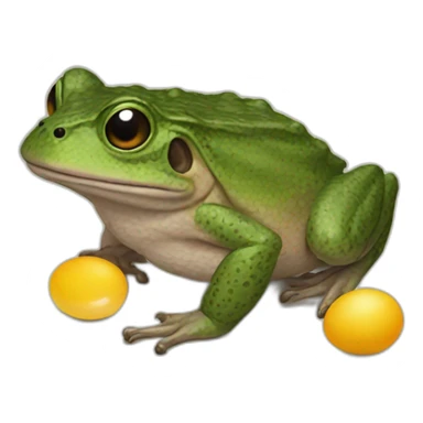 bufo hates eggs sticker