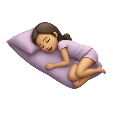 Girl sleeping  sticker