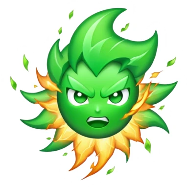 Green thunder sticker