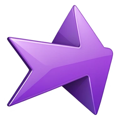 seta para direita roxa sticker