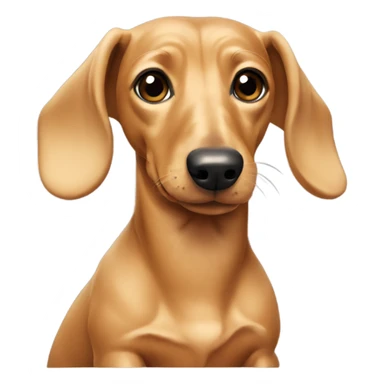 blonde dachshund sticker