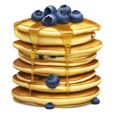 Pancakes with blueberry sticker