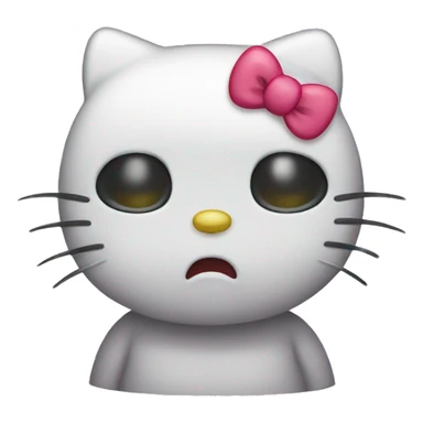 Hello kitty sad sticker