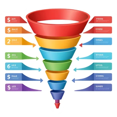 sales funnel sticker