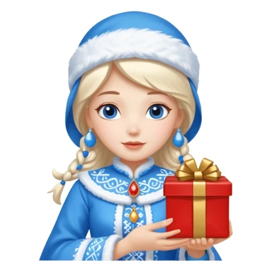 Snow Maiden WITH GIFT sticker