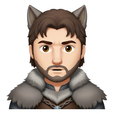 Wolf Stark from game of thrones sticker