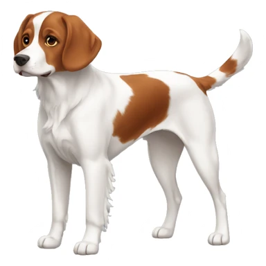 Brittany Dog Breed Full Body sticker