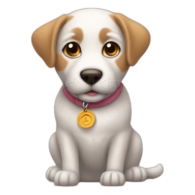 Un chat avec un chien sticker