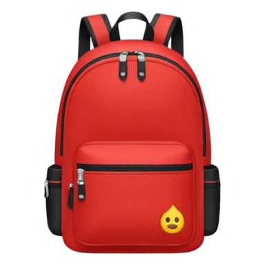 red small backpack sticker