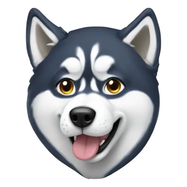 Husky with hoodie sticker