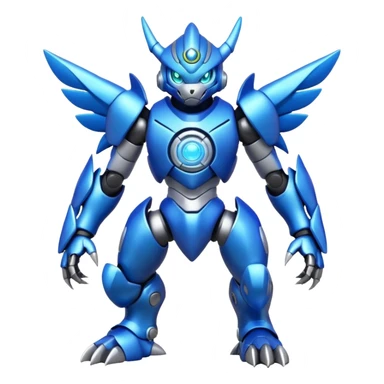 Modern Cyber Lombax-Digimon-Fakémon-creature, full body sticker