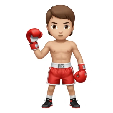 young boy professional boxer sticker