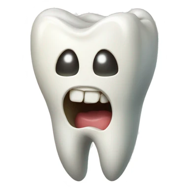 Realistic molar sticker