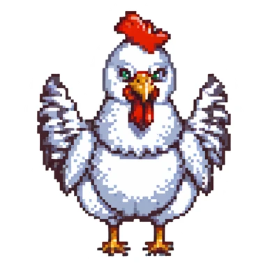 DANG CHICKEN! YEE-HAW sticker