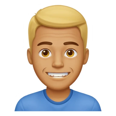 man a yellow teeths sticker