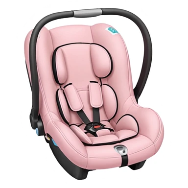 Light pink baby car seat  sticker
