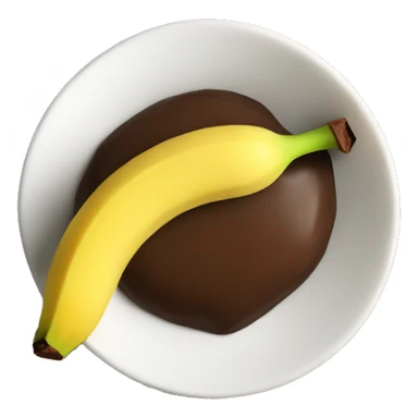 Banana dipped in chocolate sticker