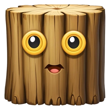 tree trunk block sticker