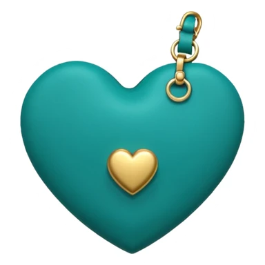 Teal heart with money bag sticker
