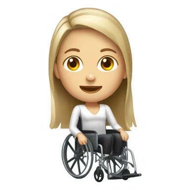 Poland Girl in a wheelchair  sticker